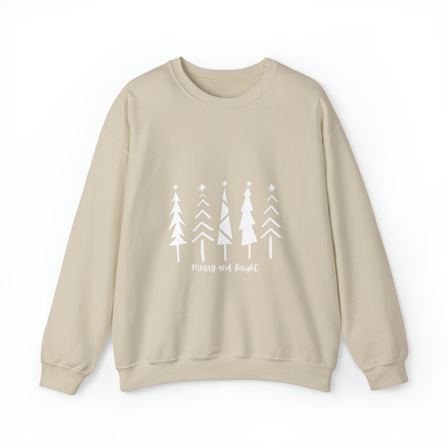 Merry and Bright Trees - Crewneck Sweatshirt