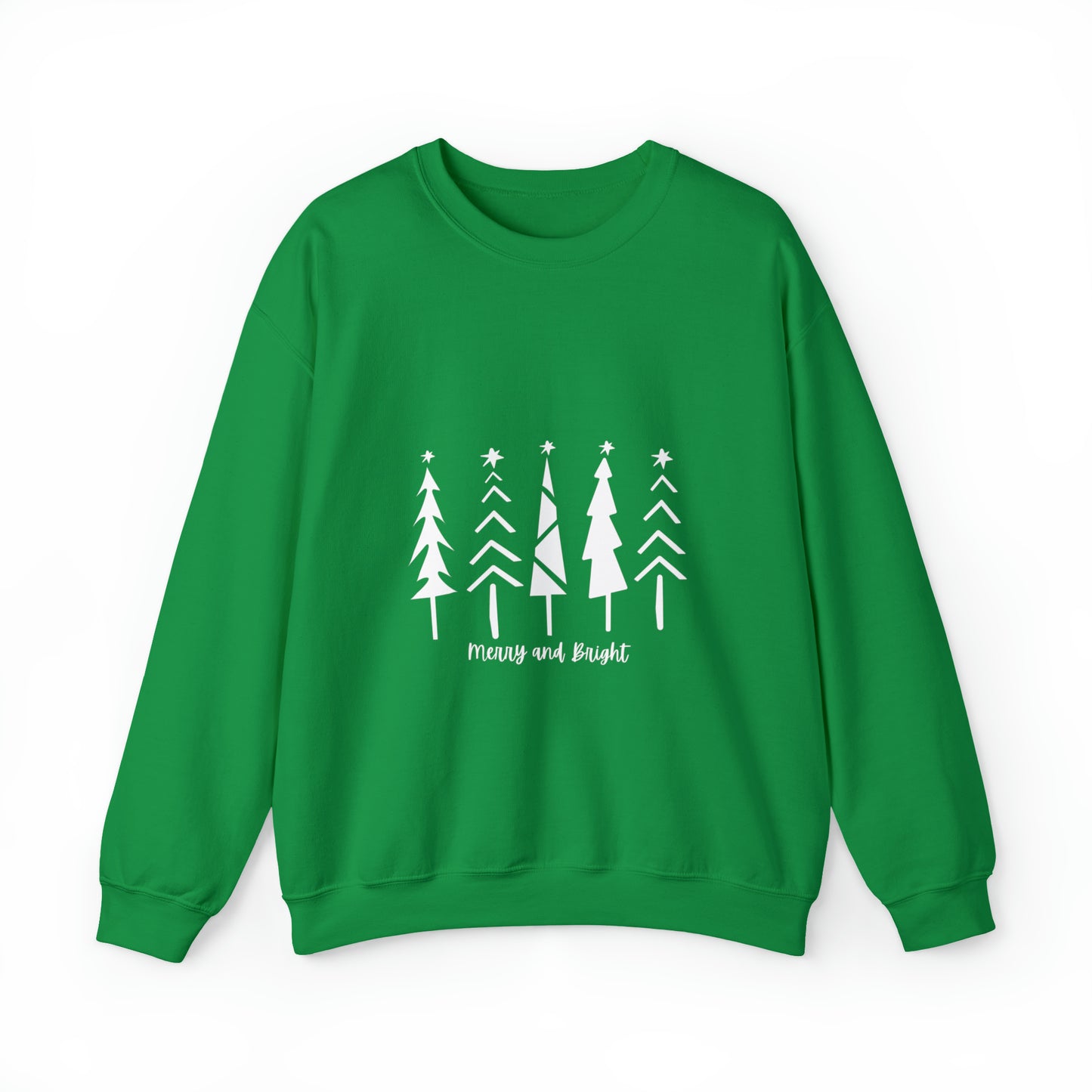 Merry and Bright Trees - Crewneck Sweatshirt