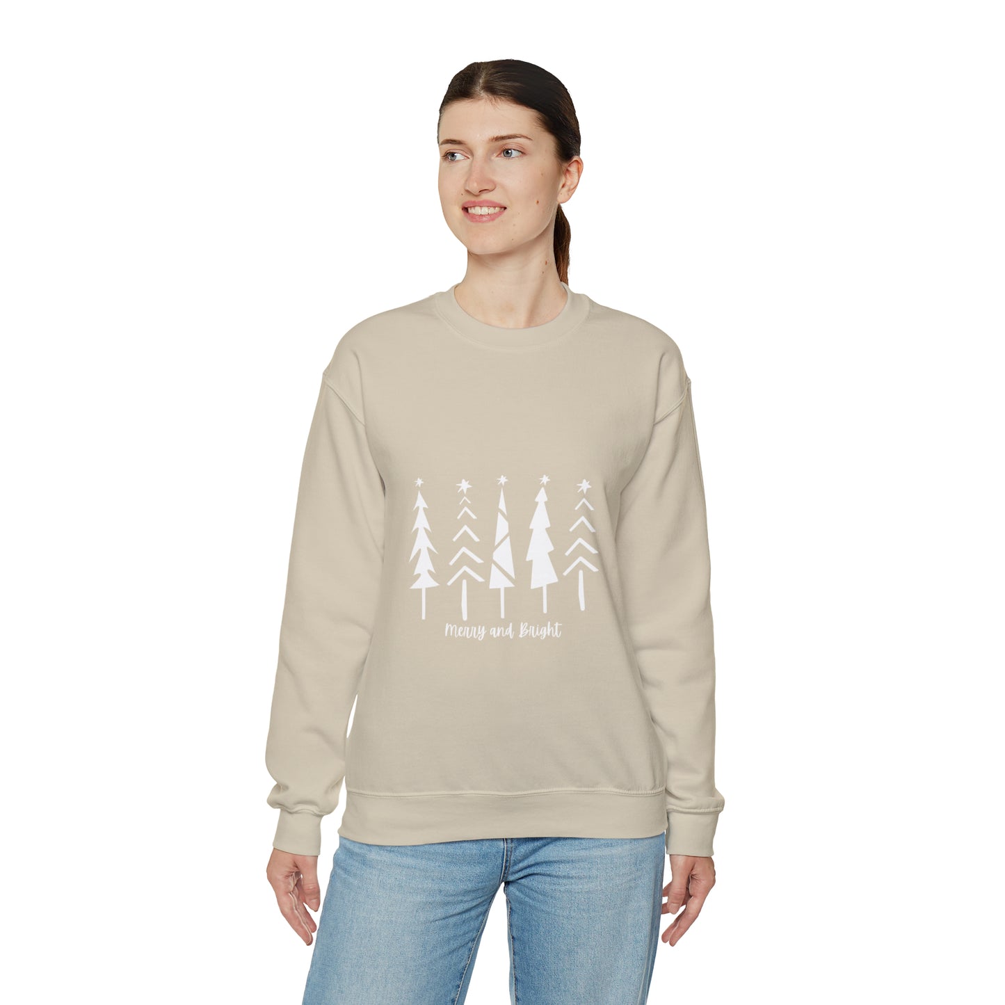 Merry and Bright Trees - Crewneck Sweatshirt