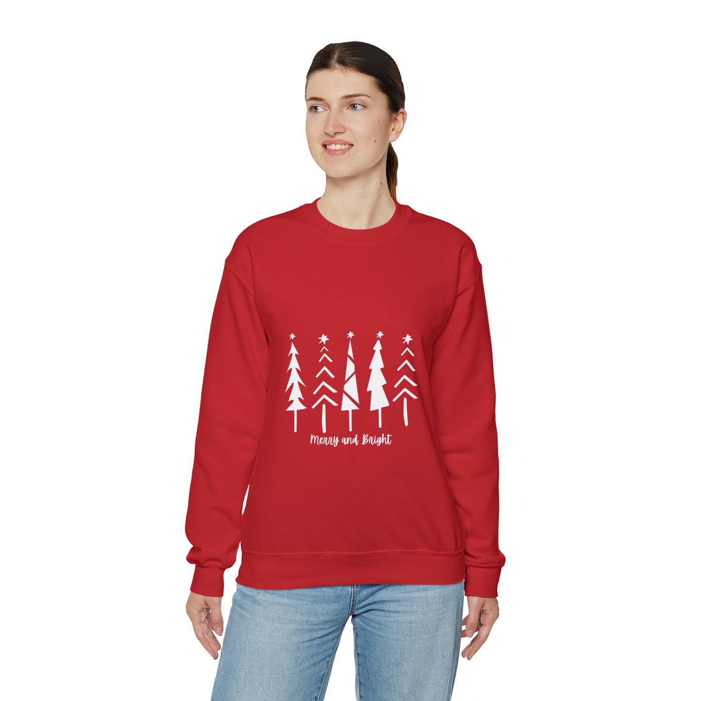 Merry and Bright Trees - Crewneck Sweatshirt