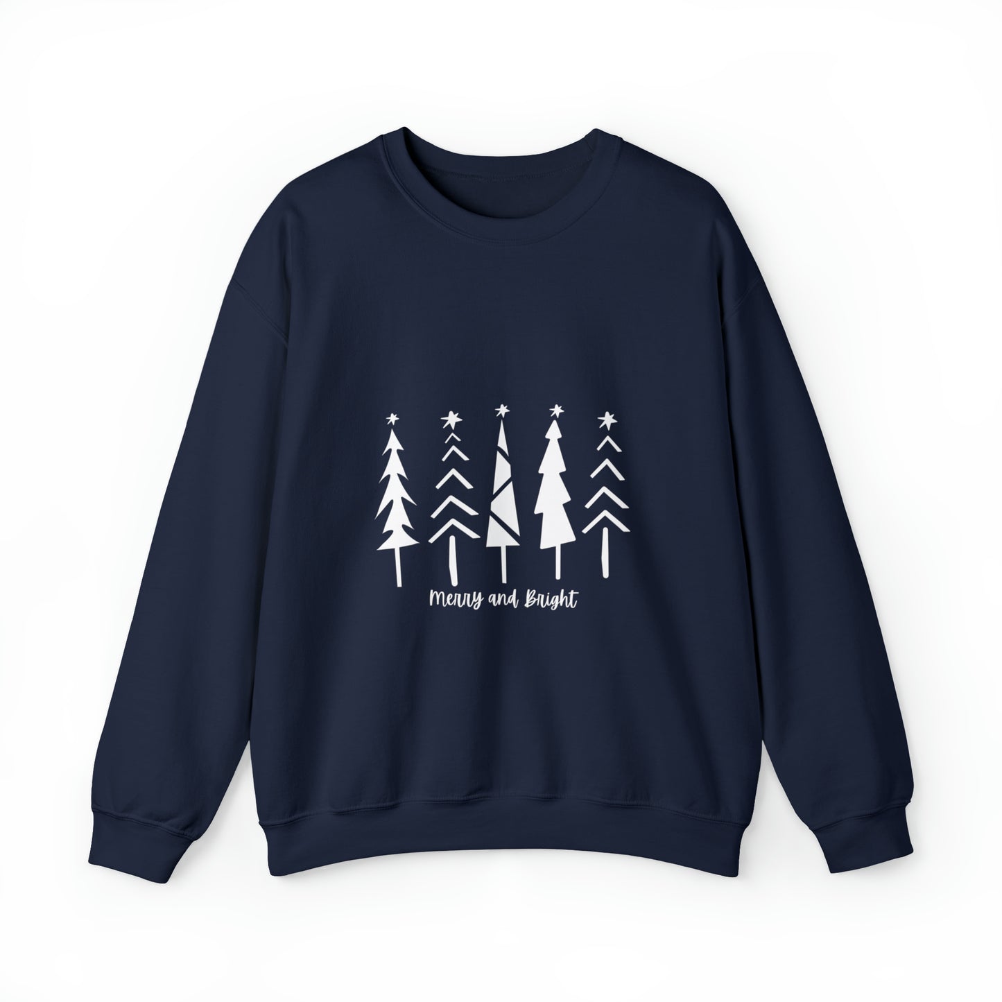 Merry and Bright Trees - Crewneck Sweatshirt