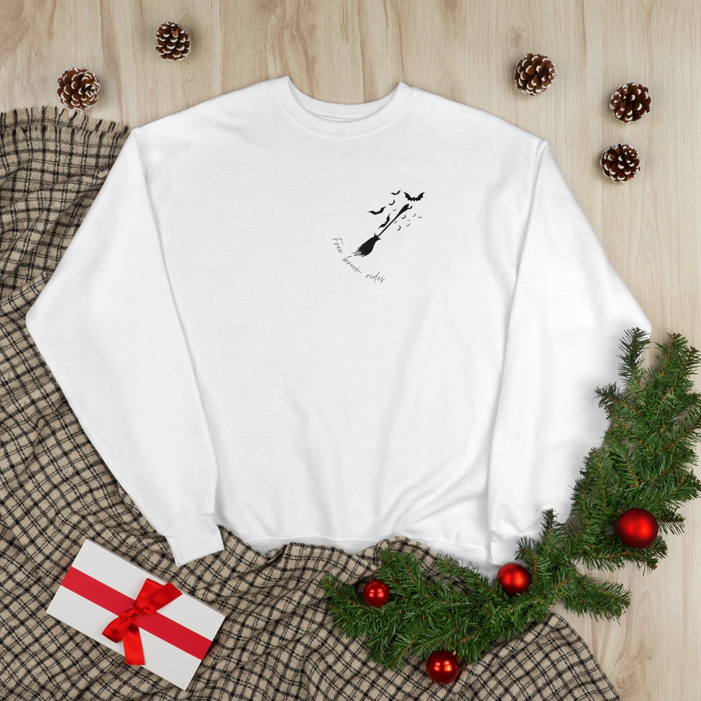 Free Broom Ride Crewneck Sweatshirt