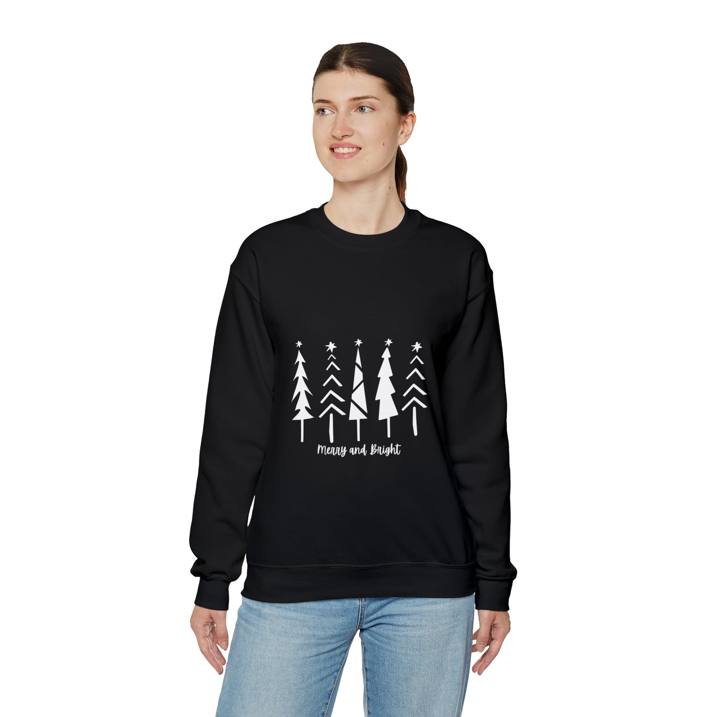 Merry and Bright Trees - Crewneck Sweatshirt