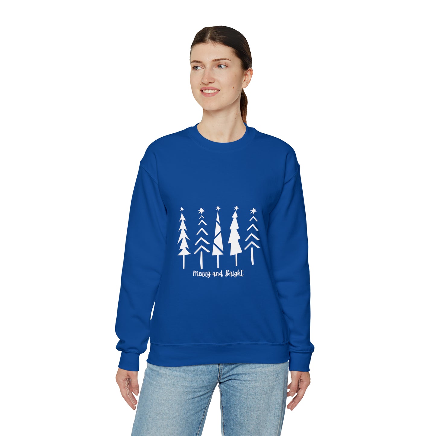 Merry and Bright Trees - Crewneck Sweatshirt