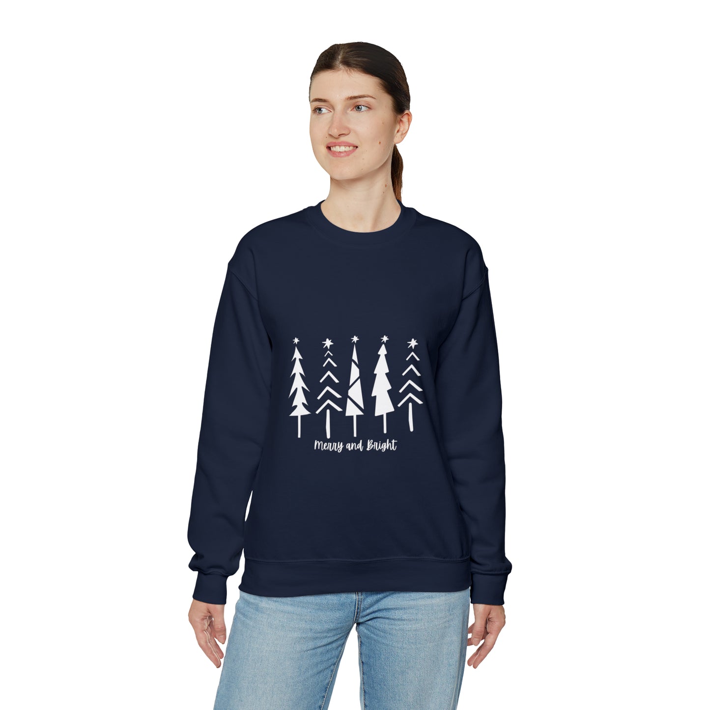 Merry and Bright Trees - Crewneck Sweatshirt